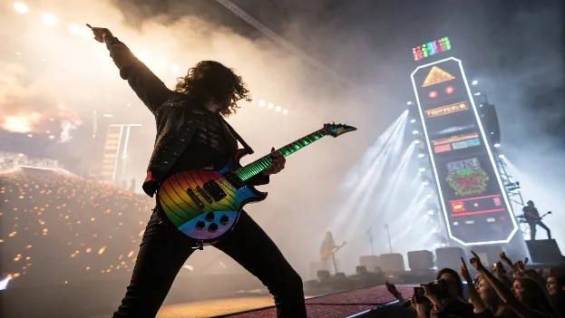 Activision's announcement of Guitar Hero Mobile has been met with mixed reactions due to the use of AI-generated art in its promotional materials, leaving fans divided.